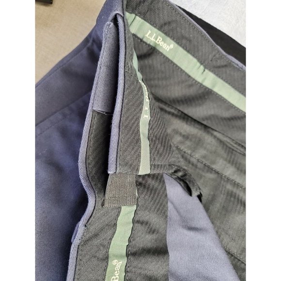 L.L. Bean Outlet Comfort Waist Size 40 Navy Blue Men Stretch Waist Dress Pants - Picture 10 of 12